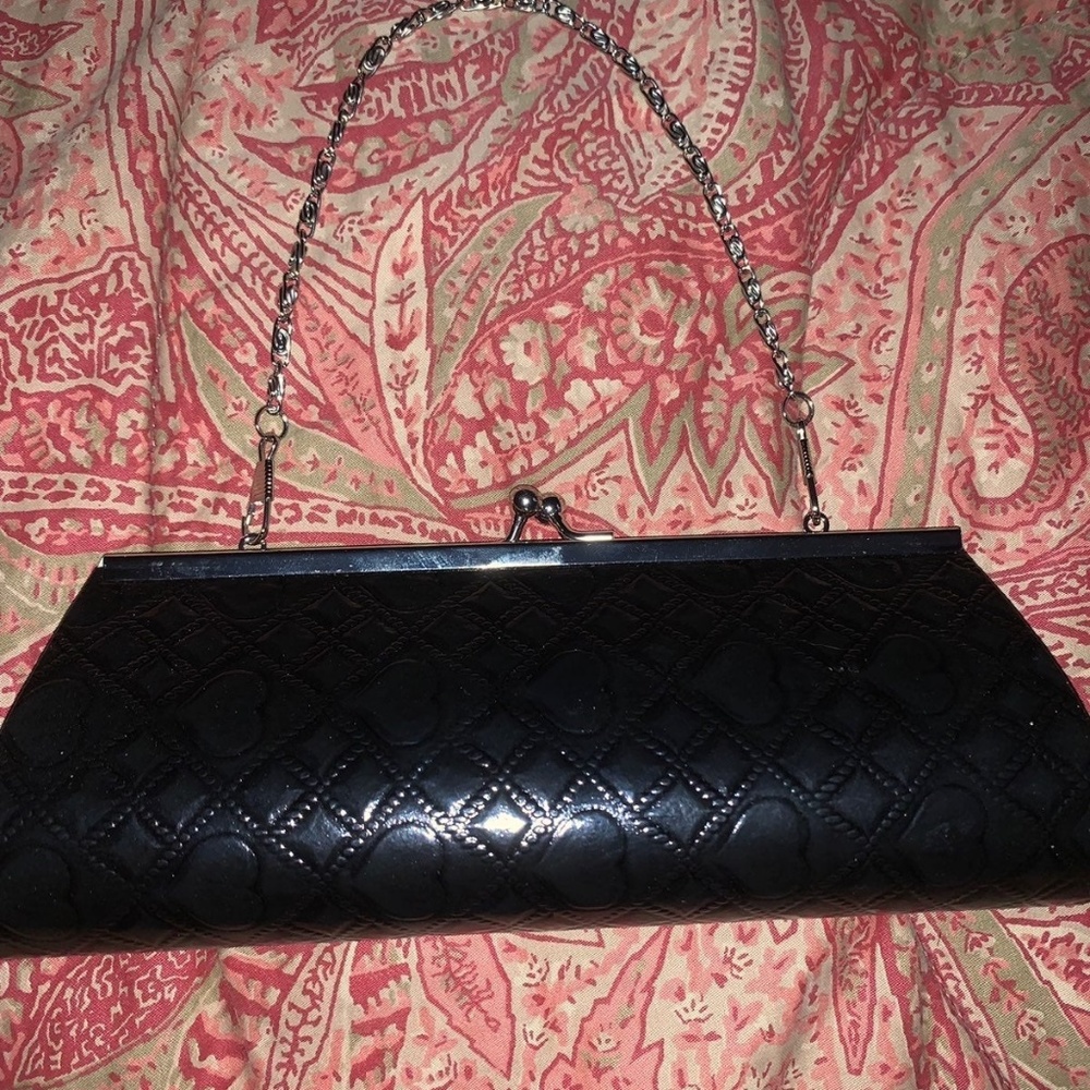 Black mini clutch